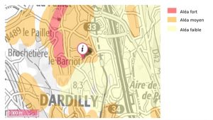 les cartes du BRGM à Dardilly