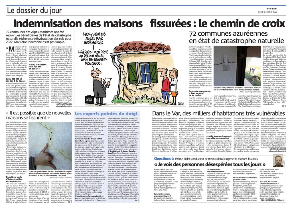 72 communes azuréennesen état de catastrophe naturelle